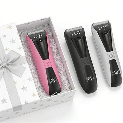  Recortadora corporal portátil LQT para hombres, afeitadora eléctrica, recargable por USB, un recortador de cabello eléctrico para cabello, rostro, brazos, piernas, axilas y áreas íntimas, unisex, regalo ideal para vacaciones