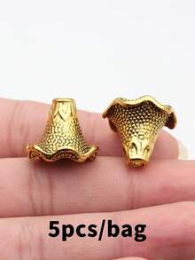 5个22x21x18毫米喇叭花形流苏帽珠帽，用于珠宝制作手工工艺配件 - 流蘇帽 - 查看 13