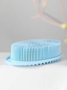 1 miếng cọ rửa toàn thân bằng silicon, cọ tẩy tế bào chết, xơ mướp silicon mềm mại, cọ rửa toàn thân phù hợp với da nhạy cảm và mọi loại da, làm sạch và vệ sinh, tạo bọt nhanh chóng. - bàn chải tắm - Xem 7
