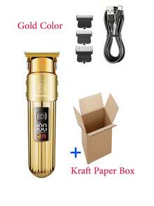 Kemei 电动理发器,专业理发剪,零间隙修型理发剪,T型刀片理发剪,胡须修剪器,KM-2262家用理发剪,男士日常使用,男士生日礼物 - 彩色 - 查看 9