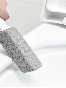 Bàn chải cọ bồn cầu bằng đá bọt cán dài đa năng, dụng cụ làm sạch bồn cầu mạnh mẽ giúp loại bỏ vết bẩn và nước tiểu. - A - Xem 7