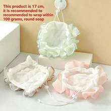 Nueva esponja de jabón para baño, nunca se desintegra, puede contener jabón, bolsa de red para espuma, herramienta de baño especializada - Ver 5