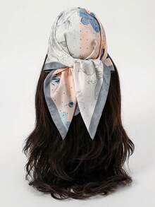 1 chiếc khăn bandana in hình vẽ, có thể dùng làm băng đô, khăn trùm đầu, khăn quàng cổ hoặc khăn choàng cổ. - Nhiều màu - Xem 5