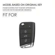 适用于大众高尔夫7 GTI、POLO、T-Cross、T-Roc1、途安、途观以及斯柯达1、明锐、迅捷、柯迪亚克、晶锐的合金汽车钥匙壳保护套，汽车配件 - A - 查看 6