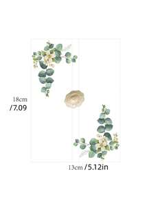 12张白色花卉图案半透明5英寸x7英寸纸质邀请卡套装 - 婚礼邀请函包装 - 透明婚礼风格 - 查看 3