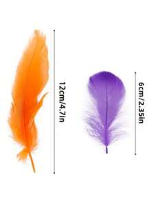 100 chiếc lông ngỗng đen tự nhiên, dài 15-20cm, thích hợp cho các dự án thủ công DIY, cosplay, tiệc cưới, trang trí Halloween và nhiều dịp khác. - Nhiều màu - Xem 2