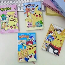 Bộ văn phòng phẩm Pokemon, sổ tay bìa cứng in hình nhân vật dễ thương kèm bút và tẩy, đồ dùng học tập Kawaii dành cho trẻ em, học sinh và người hâm mộ. - Nhiều màu - Xem 6