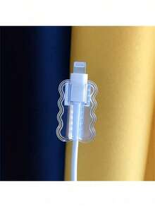 5pcs ABS Resin Cable Sleeves: Protect Your Cables From Breakage And Disconnection - Transparent - View 12