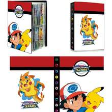 pokemon Álbum de tarjetas de 4 paneles con bandeja para tarjetas de clasificación, tema de Charizard, serie Pokémon, álbum de coleccionista, contiene 240 tarjetas, regalo del Día de San Valentín - Multicolor - Ver 13