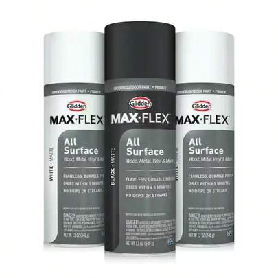 12 Oz. Matte Black Interior/Exterior All Surface Spray Paint And Primer