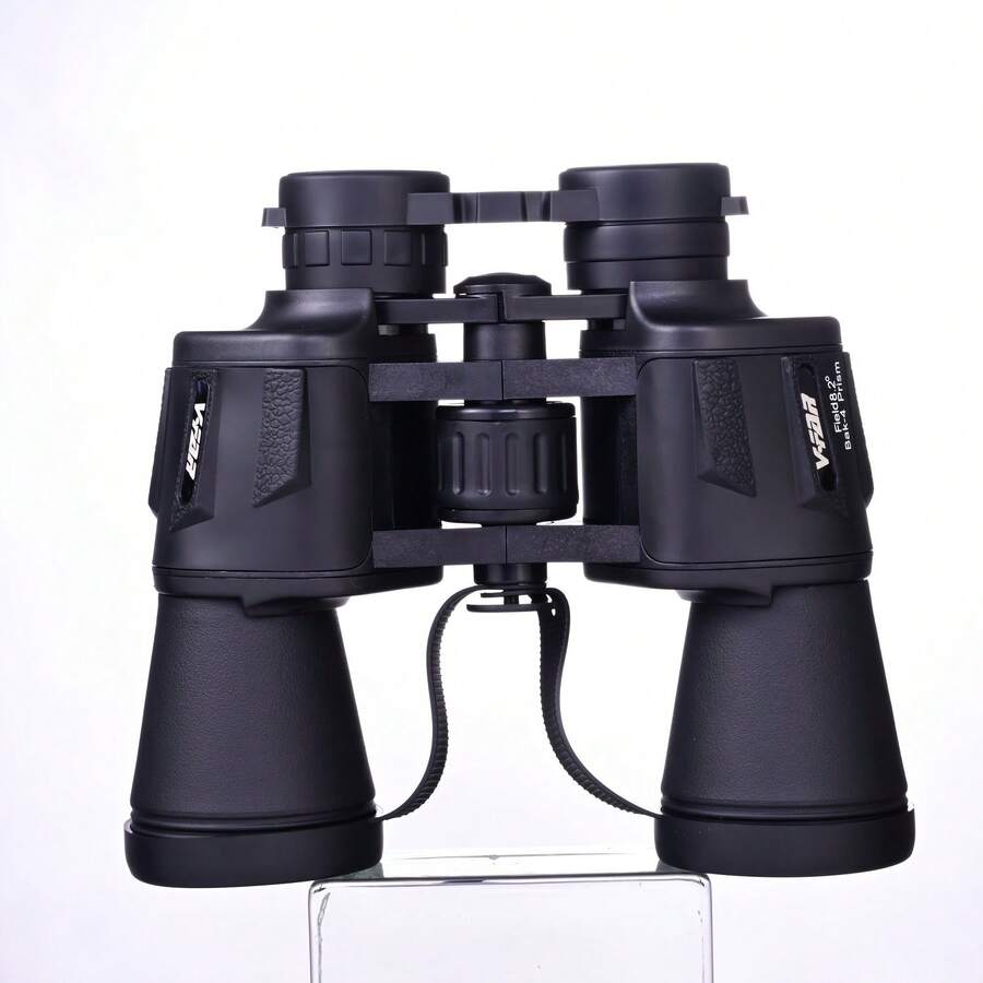 10x50 高解析度雙筒望遠鏡,適用於觀鳥與音樂會 - 50mm 大鏡頭,狩獵與釣魚理想之選,ABS 材質,露營設備 - 黑色 - 查看 1