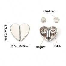 心形磁性窗帘夹，可拆卸磁性门帘遮光夹，防止漏光，牢固闭合 - 多色 - 查看 13