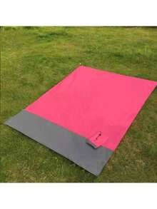 1pc Ultimate Waterproof Beach Mat With Drawstring Pocket, Super Portable, Durable, Quickly Foldable Picnic Blanket, Suitable For Outdoor Camping, Family Friendly, Waterproof, Easy To Clean - A - View 5