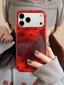 适用于 17 Pro Max、17 Pro、17 Air、16、15、14 Plus、13、12 Pro Max、11 的可爱 3D 渐变闪粉手机壳，奢华闪亮保护软壳 - 暈染紅 - 查看 2