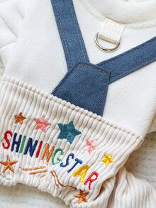 PETCIRCLE 1pc Pet Clothes, Dog Apparel 4-Leg Bib Pants, Cute Dog Clothes - Star Bib Pants - Multicolor - View 6