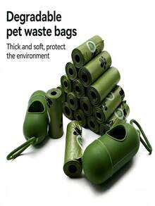 1pc New Pet Waste Bag, EPI Dog Poop Bag For Walking - View 4