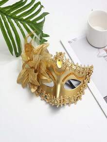 1 chiếc mặt nạ Halloween/Tiệc tùng/Mặt nạ hóa trang hình hoa ly che nửa mặt, mặt nạ công chúa gợi cảm dành cho nữ. - Nhiều màu - Xem 7