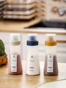 1 chai xịt bột | Chai nhựa hình bầu dục đựng gia vị làm bánh, thích hợp đựng bột mì, đường bột, cà phê bột, nước sốt. - Nhiều màu - Xem 8