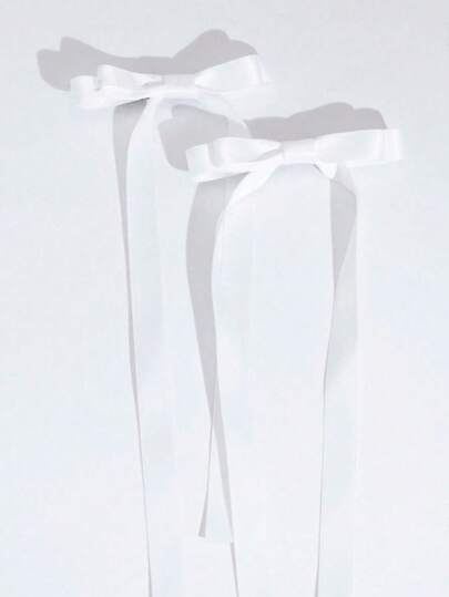 2 chiếc kẹp tóc nơ dài kiểu ballet, phụ kiện cài tóc dễ thương thời trang dành cho nữ, phù hợp cho mọi dịp, mùa hè, kỳ nghỉ, du lịch, phụ kiện đội đầu.