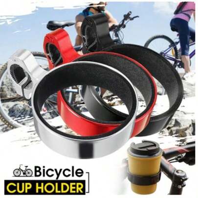 1PC Bike Cup Holder Aluminum Alloy Water Bottle Cage With M5 Wrench Road Bike Beverage Holder Compatible With Handlebar For Cycling For Outdoor Riding