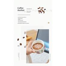 Xícara de café portátil, item essencial para professores, em cerâmica, ideal para presente de Natal, disponível nas cores vermelha e azul. - Multicolorido - Ver 5