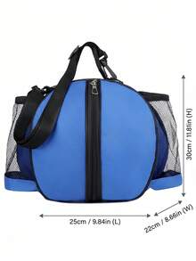Tas Basket Portabel, Tas Penyimpanan Bola Multifungsi, Tas Olahraga dengan 2 Kantong Jala Samping untuk Botol Air dan Handuk, Tali Bahu yang Dapat Diatur untuk Ukuran 7/6/5, Tas Genggam atau Ransel untuk Menyimpan Perlengkapan Basket - MultiWarna - View 11