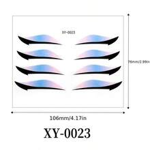 Plusieurs styles disponibles, faux cils de scène européens et américains, autocollants de maquillage pour les yeux en position C pour les fêtes, strass pailletés pour les yeux de boîte de nuit avec maquillage des yeux, maquillage des yeux pailleté de scène européen et américain - Multicolore - Voir 13