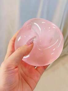 1 pieza Pelota de estrés de aceite de coco azul de rebote lento hecha a mano, juguete de apretón de malta redondo para alivio del estrés, suave y esponjoso, adecuado para regalos de vacaciones, regalos divertidos y lindos, regalos de cumpleaños, regalos de Pascua, regalos de Halloween, regalos de Navidad, recuerdos de fiesta - Multicolor - Ver 3