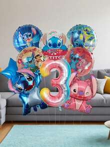 星际宝贝主题生日气球，适用于庆祝活动、婚礼、新娘礼物、生日、周年纪念日、室内外装饰 - 如圖 - 查看 4