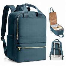 Ba lô du lịch cỡ lớn unisex, ba lô chống trộm đựng laptop 14/15.6 inch, hành lý xách tay, trọng lượng nhẹ, phù hợp cho thanh thiếu niên và học sinh, đi làm, đi bộ đường dài ngoài trời chống thấm nước. - Màu Khaki - Xem 18