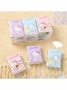 SANRIO 9pcs/Pack Themed Printed Disposable Soft & Comfortable Paper Tissues - Multicolor - View 11