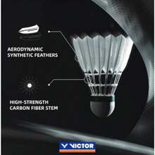 Best Sell-Victor Badminton - Artificial Shuttle Practice Balls Carbon Shuttle Carbon Shuttle Pro NCSPRO 12 Pack - As Pic - View 6