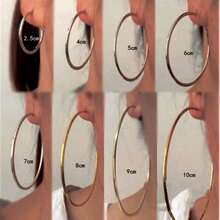 Bông tai khắc tên cá nhân, Bông tai vòng tre khắc tên theo yêu cầu, Bông tai khắc tên cỡ lớn 40-50mm, Bông tai khắc tên vợ dành cho nữ, Quà tặng đám cưới, lễ đính hôn, Bông tai tròn khắc tên phù dâu thanh lịch, Trang sức thép không gỉ, Bông tai nữ. - Nhiều màu - Xem 10