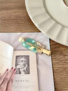 Clips para el cabello de acetato sin costuras, tipo ensueño, clips de maquillaje, clips para el flequillo, clips para el cabello ombré, accesorios para el cabello - Multicolor - Ver 10