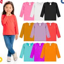 Set Of 4 Girls' Thermal Base Layer Long Sleeve Lined Winter Tops - 彩色 - 查看 11