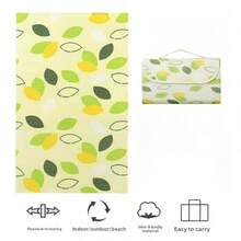 1 tấm thảm dã ngoại, thảm chống ẩm, thảm trải sàn lều cắm trại dã ngoại dày dặn, đệm ngồi du lịch lò xo, thảm cỏ chống thấm nước, có thể gấp gọn - Họa tiết caro vàng [vải không dệt dày] - Xem 9