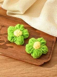 10/30/50朵人造针织花装饰，适合作为生日或周年纪念礼物送给老师、妈妈、朋友，也适合母亲节、情人节、婚礼回礼、节日派对、家居、书桌、卧室、浴室、办公室装饰。 - 彩色 - 查看 4