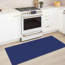 KOZYFLY Camino Bohemio para pasillos de 2 x 5 pies Lavable con Respaldo de Goma de algodón Color Azul Marino Oscuro Alfombra de Entrada para Interior Cocina - 5 x 2 rectangular - Ver 2