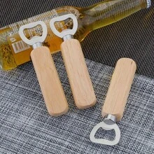 5 chiếc dụng cụ mở nắp chai bằng gỗ, dụng cụ mở bia cầm tay bằng gỗ và thép không gỉ, dụng cụ mở nắp chai ngộ nghĩnh dành cho người pha chế rượu, quà tặng cho phù rể. - Nhiều màu - Xem 1