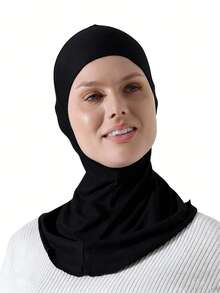 新款头巾帽，可搭配围巾，斋月帽，轻薄透气，弹性十足，套头款式，优雅穆斯林头巾，开斋节礼物 - 顏色 - 查看 13