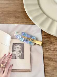 Clips para el cabello de acetato sin costuras, tipo ensueño, clips de maquillaje, clips para el flequillo, clips para el cabello ombré, accesorios para el cabello - Multicolor - Ver 8