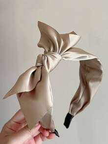 3条装女士时尚缎面蝴蝶结发带，适合日常佩戴，居家、洗脸、上学、海滩、办公、派对、生日、返校、新年、母亲节等场合。 - 彩色 - 查看 7