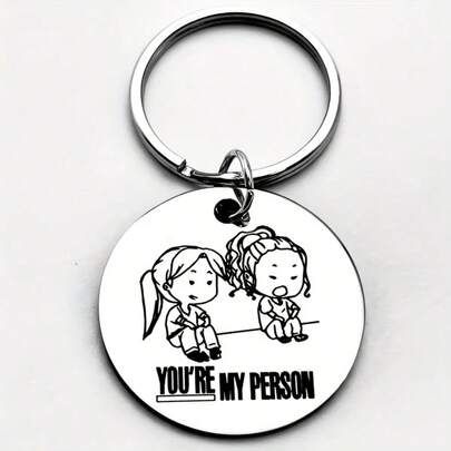 Móc khóa khắc chữ bằng thép không gỉ, quà tặng tình bạn cho người bạn thân nhất, thích hợp làm quà kỷ niệm, sinh nhật và tặng cho những người bạn quan trọng.