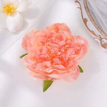 Pinza de pelo con flor grande, adecuada para uso diario, playa, vacaciones, tocado de novia para boda - Multicolor - Ver 6