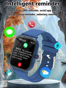 Nuevo reloj inteligente de alta definición y pantalla táctil completa, con función de llamada inalámbrica (marcación, respuesta), gran variedad de esferas de reloj, monitoreo deportivo, notificación de mensajes, recordatorio de múltiples aplicaciones, compatible con teléfonos Android e iOS, el regalo perfecto para hombres y mujeres - Multicolor - Ver 8