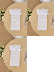 1/3 双春夏薄款过膝袜，芭蕾舞鞋款中筒袜，洛丽塔蝴蝶结袜，网眼镂空堆堆袜，隐形袜，蕾丝边直筒袜 - 彩色 - 查看 37