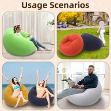 Portable Inflatable Sofa Chair, Outdoor Camping Inflatable Sofa, Multi-Color Modern Casual Home & Outdoor Movable Velvet Sofa - Multiple Styles - View 6