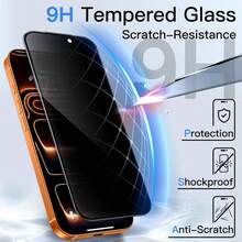 CASECOPS 3片裝隱私鋼化玻璃螢幕保護貼，一鍵無塵安裝，相容 iPhone 17 Pro Max/17 Pro/17/16 Pro Max/16/15 Pro/14/13/12/11/X/E/Plus/Mini 系列，3D 曲面全覆蓋，9H 防刮防震防偷窺膜，高靈敏度，防指紋，防油污，相容手機殼 - 防窺3片 - 查看 5