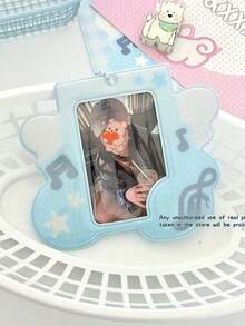 1pc 2D Original Large 3-Inch Card Holder, Suitable For Storing Small ID Cards And Instant Photos, Creative Design Includes Cat, Back To School - Multicolor - View 10