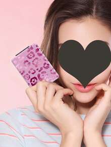 1 chiếc gương trang điểm cầm tay gấp gọn hình hoạt hình, hình chữ nhật cỡ trung bình-dài, dùng cho gia đình và ký túc xá. - Nhiều màu - Xem 6